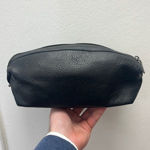 Coach, toiletry, bag, leather